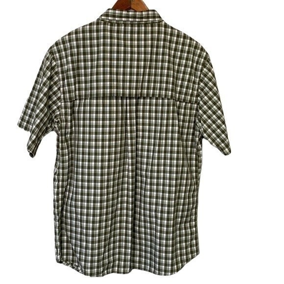 Alpine Design Tech Series Plaid Short Sleeve Button Down Shirt Mesh Hiking - Picture 5 of 15